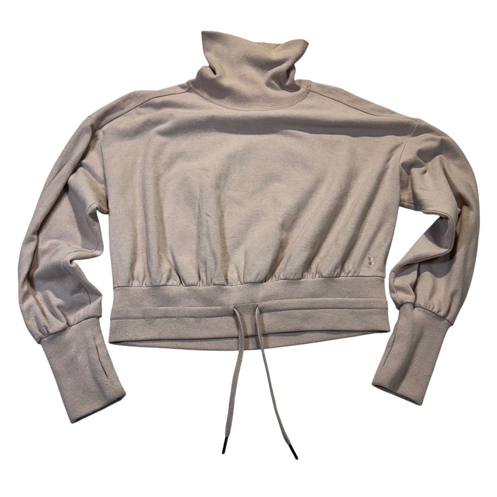 Sweaty Betty After Class Sweatshirt Womens Small Turtleneck Cropped Athleisure